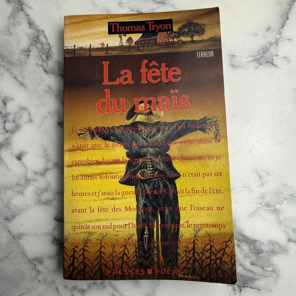 La Fete Du Mais Thomas Tryon 1974 French Paperback Horror Novel Harvest Home